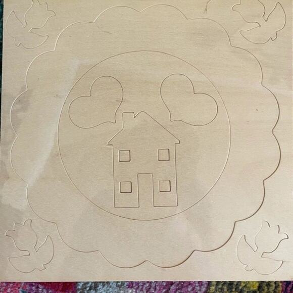 Pop-n-Paint Welcome Home Wreath Kit 11" Round Wall Hanging Frame Bonus‎ Projects - Picture 3 of 3